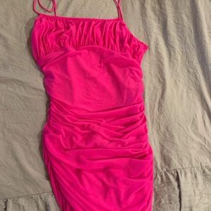 Shein Hot Pink tight Mini Dress!